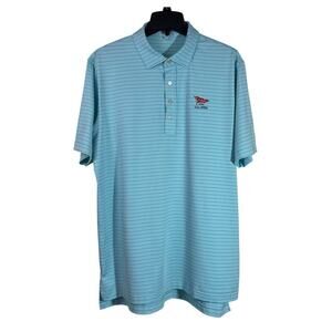 Peter Millar Summer Comfort LACC 123rd US Open Shirt Mens Large Green Golf Polo